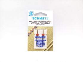 Great value 2pk Schmetz Universal Twin Needle 2,5/80 available to order online New Zealand