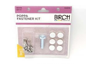Great value Poppa Fastener Kit - White available to order online New Zealand