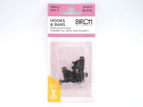 Hooks & Bars- Small- Black- Pack of 3