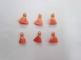 Great value Mini Viscose Tassels- Apricot- 6 for $3- RW181 available to order online New Zealand