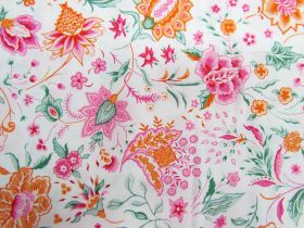 Great value Liberty Cotton- Melou Meadow Pink 6010B- The Artist's Home Collection available to order online New Zealand