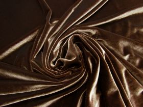 Great value 2 Way Stretch Velvet- Chocolate #6136 available to order online New Zealand