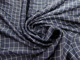 Great value Grid Check Satin Chiffon #6559 available to order online New Zealand