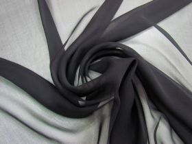 Great value Fine Silk Georgette- Ink Black #6909 available to order online New Zealand