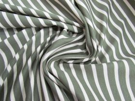 Great value Palm Stripe Cotton Ponte #1524 available to order online New Zealand