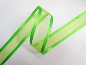 Great value 38mm Satin Edge Organza Ribbon- Lime available to order online New Zealand