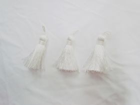 Designer Tassels- Elegant White 3 for $5