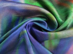 Great value Psychedelic Rainbow Swirl Charmeuse Silk #7684 available to order online New Zealand