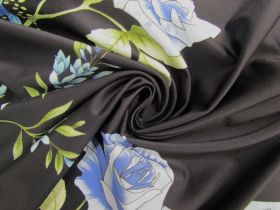 Great value Whimsical Garden Spandex- Black #8017 available to order online New Zealand