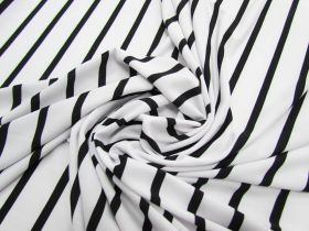 Great value Thin Stripe ITY Jersey- Black / White #2389 available to order online New Zealand
