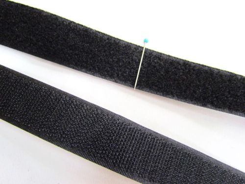 Great value 25mm Sew On Hook & Loop Fastener- Black available to order online New Zealand