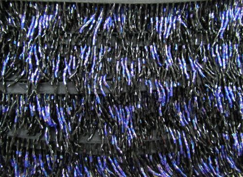 Great value 45mm Ostrich Black Beaded Trim #T1439 available to order online New Zealand