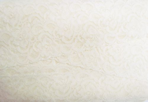 Great value 55mm Josephine Stretch Floral Lace Trim- Cream #270 available to order online New Zealand