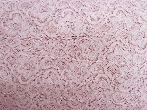 Great value 55mm Josephine Stretch Floral Lace Trim- French Rose #271 available to order online New Zealand