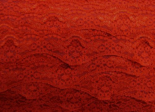 Great value 40mm Wave Edge Stretch Floral Lace Trim- Red #277 available to order online New Zealand