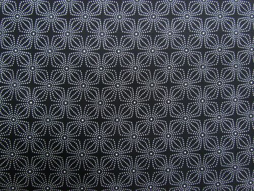 Great value Black & White Cotton- Star Flower #0157-80690 available to order online New Zealand