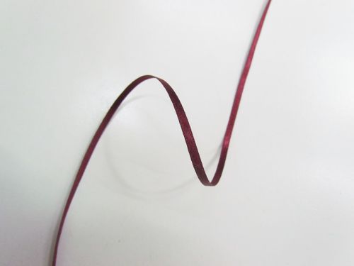 Great value Double Sided Satin Ribbon- 3mm- 405 BURGUNDY available to order online New Zealand