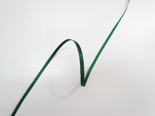 Great value Double Sided Satin Ribbon- 3mm- 455 HUNTER GREEN available to order online New Zealand