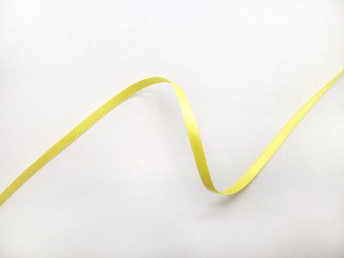Great value Double Sided Satin Ribbon- 5mm- 5 LEMON available to order online New Zealand