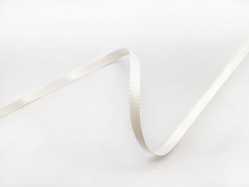 Great value Double Sided Satin Ribbon- 7mm- 419 BRIDAL WHITE available to order online New Zealand