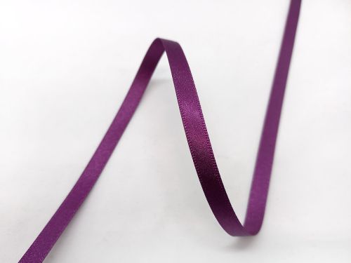 Great value Double Sided Satin Ribbon- 7mm- 49 PLUM available to order online New Zealand