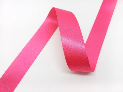 Great value Double Sided Satin Ribbon- 25mm- 72 SHOCKING PINK available to order online New Zealand