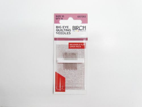 Great value Big Eye Quilting Needles- Size 10- Pack of 12 available to order online New Zealand