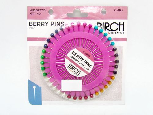 Great value Berry Pins- Pearl- Assorted- Pack of 40 available to order online New Zealand