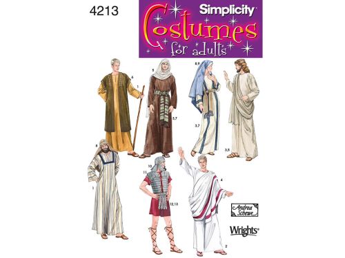 Great value *Seconds* Simplicity Pattern S4213 Adult Costumes- Size A (XS,S,M,L,XL) available to order online New Zealand