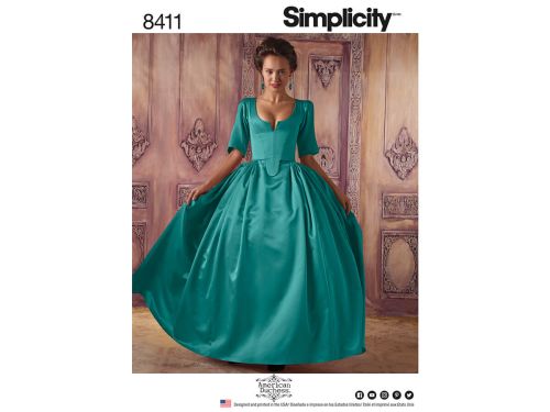 Great value *Seconds* Simplicity Pattern S8411 Women’s 18th Century Costume- Size H5 (6-8-10-12-14) available to order online New Zealand