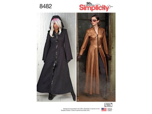 Great value *Seconds* Simplicity Pattern S8482 Msses' Costume Coats- Size R5 (14-16-18-20-22) available to order online New Zealand