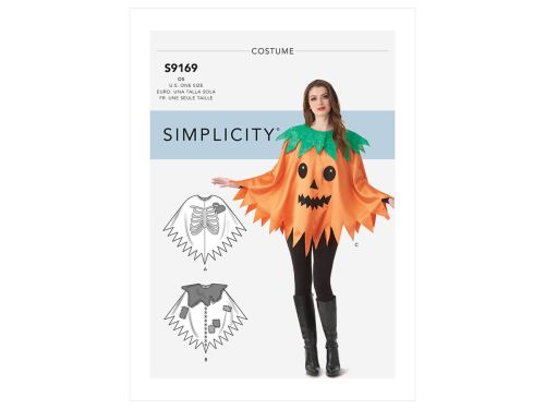Great value *Seconds* Simplicity Pattern S9169 Misses' Character Poncho Costumes- Size OS (ONE SIZE) available to order online New Zealand