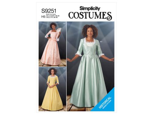 Great value *Seconds* Simplicity Pattern S9251 MISSES' COSTUMES- Size H5 (6-8-10-12-14) available to order online New Zealand