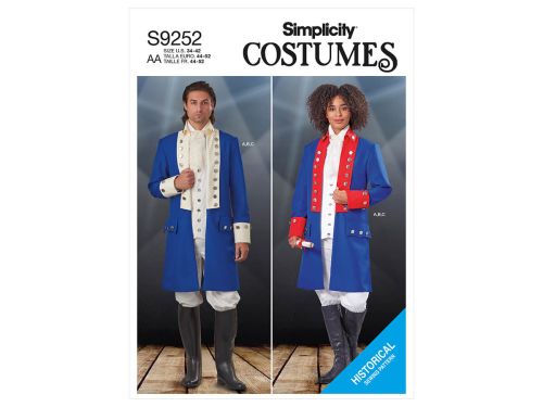 Great value *Seconds* Simplicity Pattern S9252 UNISEX COSTUMES- Size BB (44-46-48-50-52) available to order online New Zealand