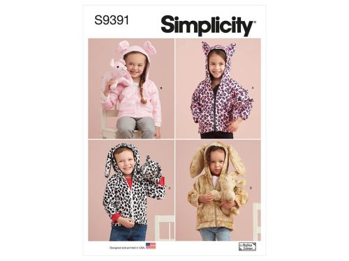 Great value *Seconds* Simplicity Pattern S9391 TODDLERS' JACKET & PLUSH- Size A (1/2-1-2-3-4) available to order online New Zealand