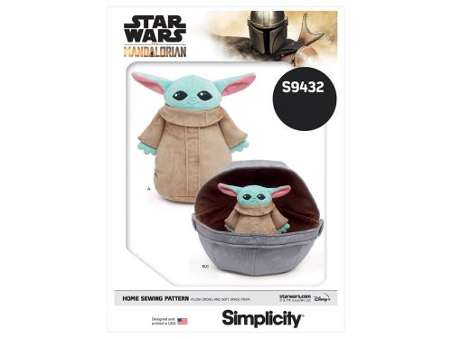Great value *Seconds* Simplicity Pattern S9432 PLUSH GROGU & SPACE PRAM- Size OS (ONE SIZE) available to order online New Zealand