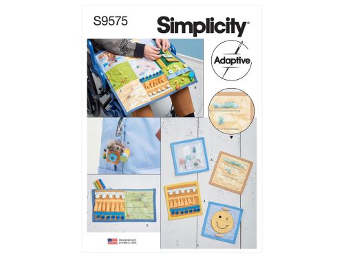 Great value *Seconds* Simplicity Pattern S9575Fidget Pages, Quilt, Zipper Case and Key Fob- Size OS (One Size Only) available to order online New Zealand