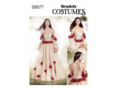 Great value *Seconds* Simplicity Pattern S9577 Misses' Fantasy Costume- Size H5 (6-8-10-12-14) available to order online New Zealand