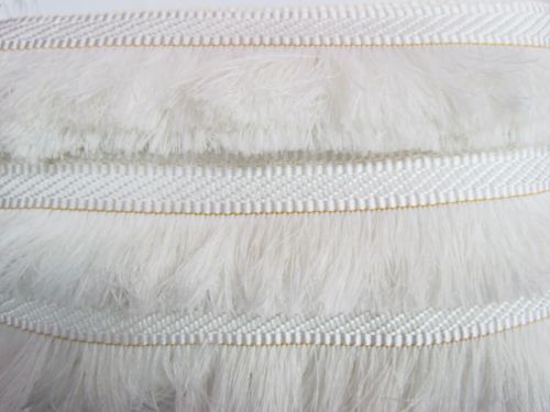 Great value 70mm Embroidered Tape Fringe- White available to order online New Zealand