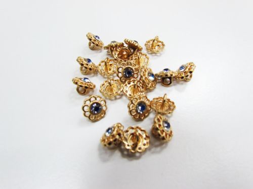 Great value 10mm Flower Jewel Button #FB387 available to order online New Zealand