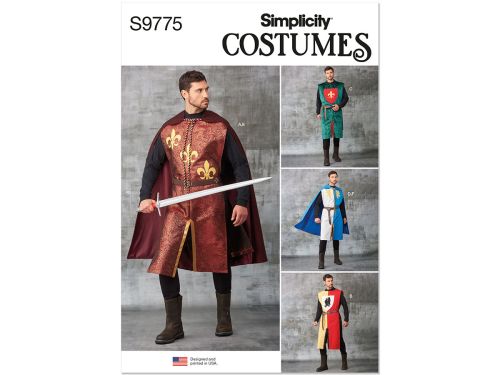 Great value *Seconds* Simplicity Pattern S9775 Unisex Tabards, Capes and Heraldic Shields- Size OS (ONE SIZE) available to order online New Zealand