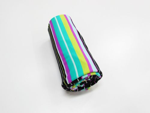 Great value 1m Mini Roll Remnant- Neon Light Stripe Spandex available to order online New Zealand