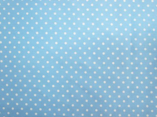 Great value Mini Dots Cotton- Sky available to order online New Zealand