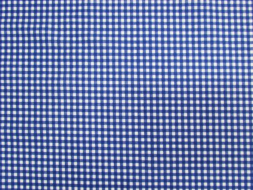 Great value Gingham Check Cotton- Blue available to order online New Zealand