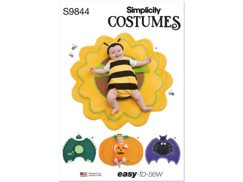 Great value *Seconds* Simplicity Pattern S9844 Baby Costume- Size A (XS-S-M-L) available to order online New Zealand