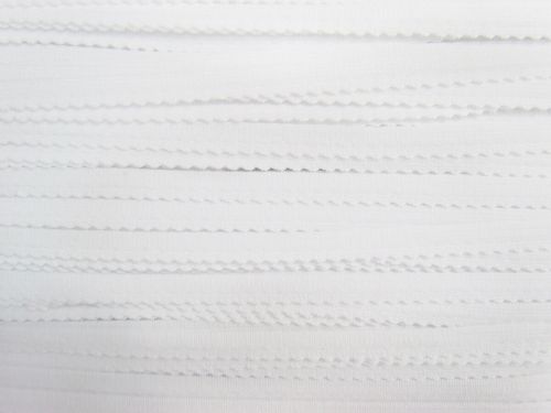 Great value 8mm Scallop Lingerie Elastic- White #T292 available to order online New Zealand