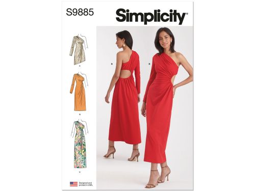 Great value *Seconds* Simplicity Pattern S9885 MISSES' KNIT DRESS IN THREE LENGTHS- Size Y5 (18-20-22-24-26) available to order online New Zealand