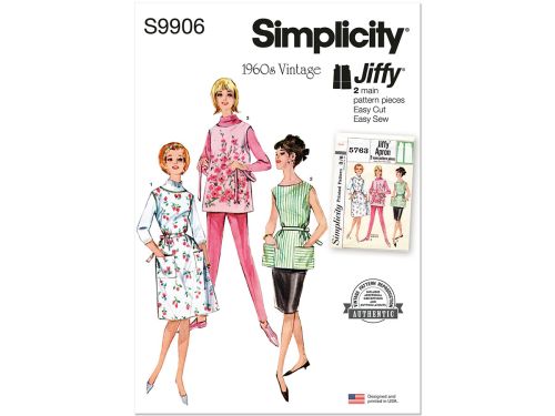 Great value *Seconds* Simplicity Pattern S9906 MISSES' APRON IN TWO LENGTHS- Size A (XS-S-M-L-XL) available to order online New Zealand