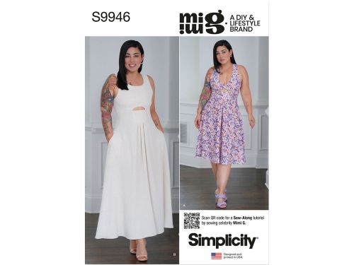 Great value *Seconds* Simplicity Pattern S9946 MISSES' DRESSES- Size Y5 (18-20-22-24-26) available to order online New Zealand