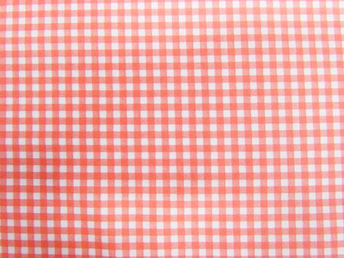 Great value Gingham Check Cotton- Hot Peach available to order online New Zealand